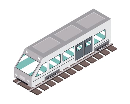 subway train isometric vector