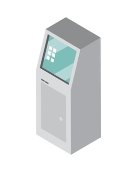 ticket vending machine vector
