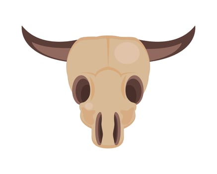 cow skull icon vector