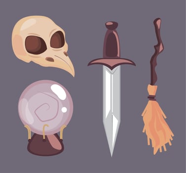 occult and mystic vector
