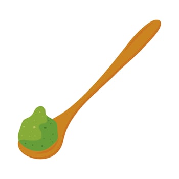 matcha tea powder vector