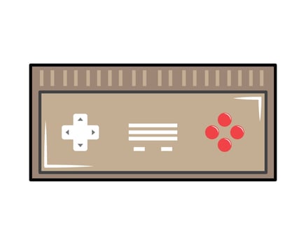 classic control video game vector