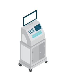 medical monitoring machine vector