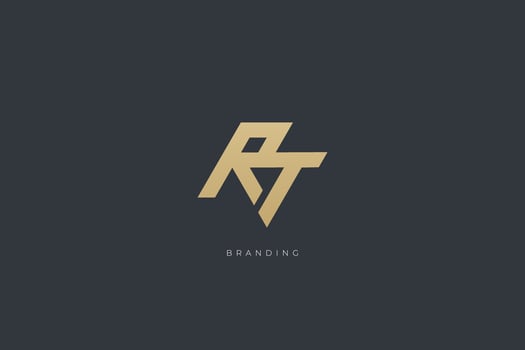 RT Letter R Combination Monogram Logo vector