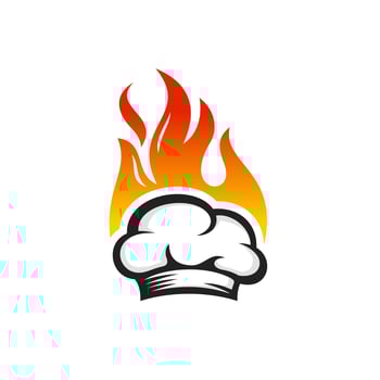 Kitchen Chef Logo Design vector template