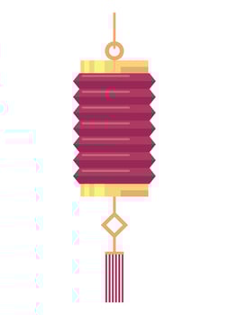 chinese red lamp vector