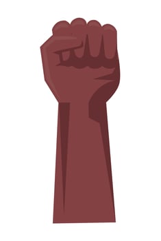 afro hand human fist vector