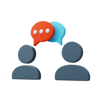 Conversation discussion icon 3D Render png