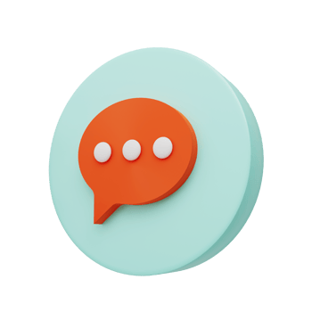Speech bubble dialogues messenger forms Icon for social media 3D Render png