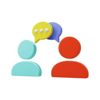 Conversation discussion icon 3D Render png