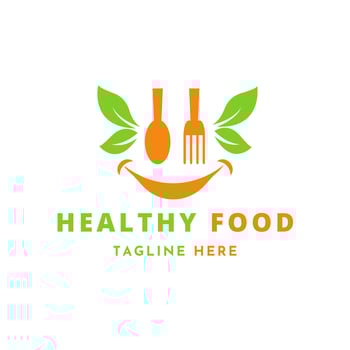 Vector Healthy Food Logo Template
