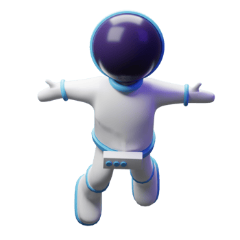 Cute Astronaut Flying png