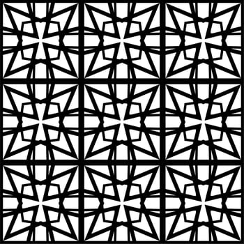 Geometric seamless patterns background design Black. Abstract line art pattern for wallpaper vector