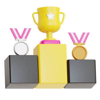 winner trophy illustration 3d png