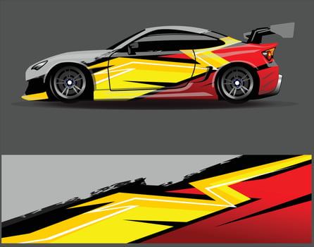 Graphic abstract stripe racing background designs for vehicle  rally  race  adventure and car racing livery vector