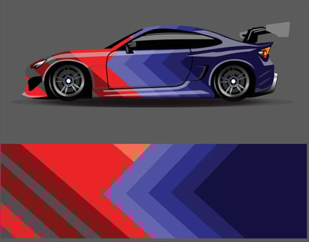Graphic abstract stripe racing background designs for vehicle  rally  race  adventure and car racing livery vector