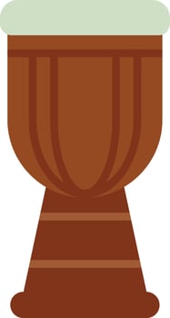 Djembe Flat Icon vector