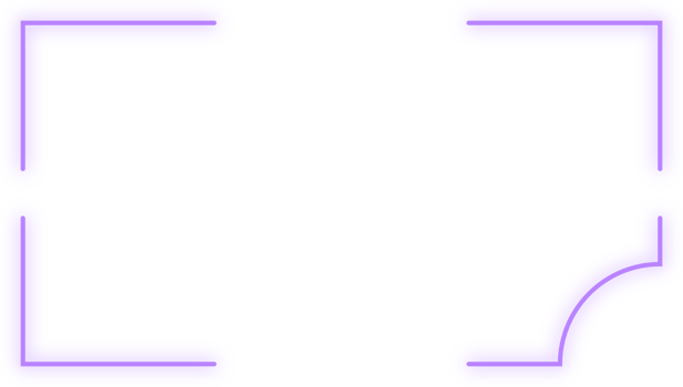 Neon frame sign element png