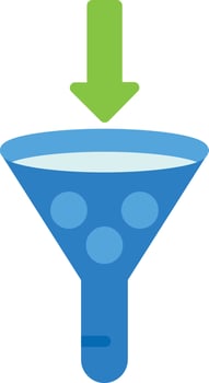 Funnel  Flat Icon vector