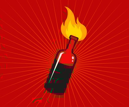 Vector coctail Molotov