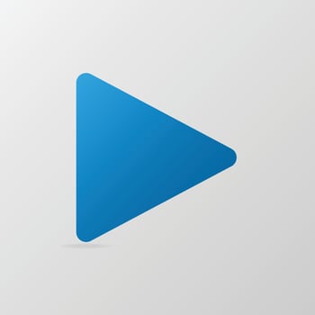 3d effect play button Vector