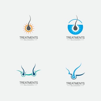 Hair treatments icon illustration vector