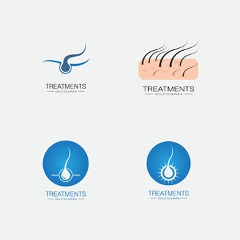 Hair treatments icon illustration vector