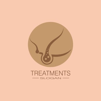 Hair treatments icon illustration vector