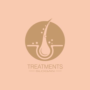 Hair treatments icon illustration vector