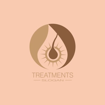 Hair treatments icon illustration vector