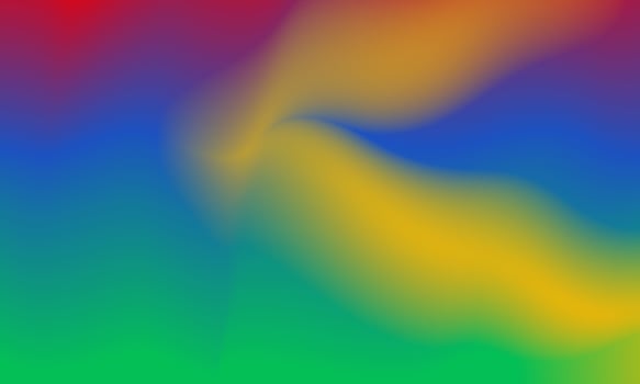 Beautiful gradient background in red, blue, green and yellow smooth and soft texture vector