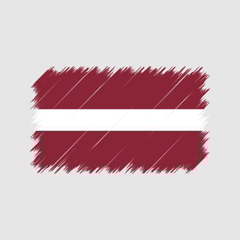 Latvia Flag Brush Strokes. National Flag vector