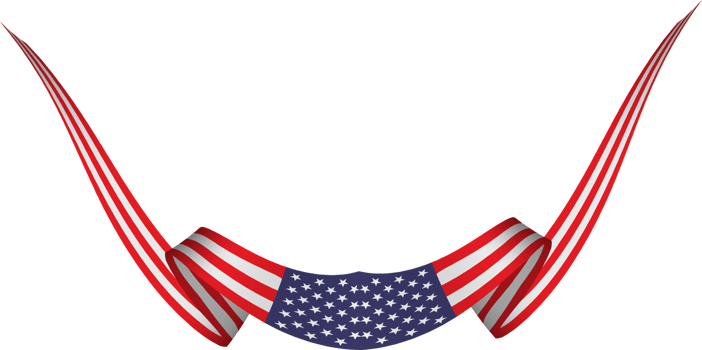 American flag ribbon png