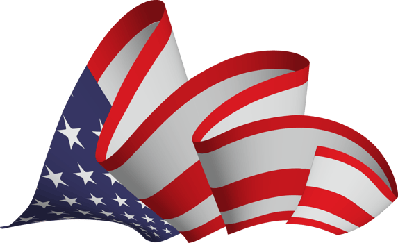 American flag ribbon png