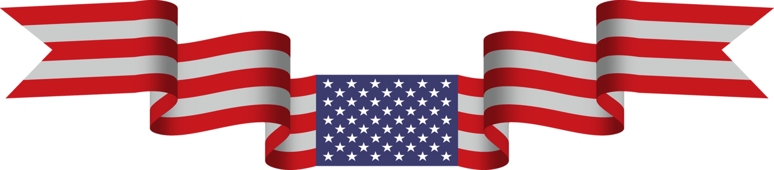 American flag ribbon png
