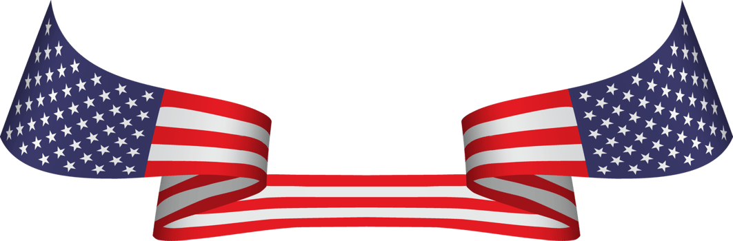 American flag ribbon png