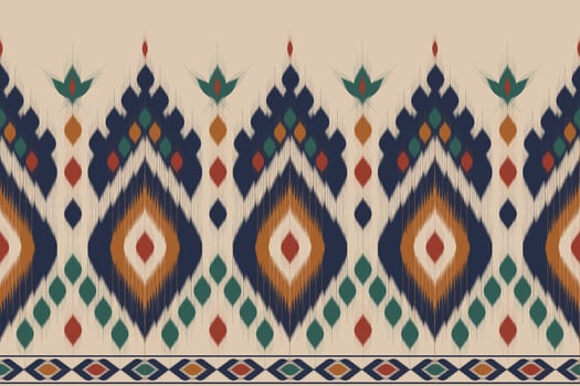 Ikat pattern in tribal. Geometric ethnic traditional. Mexican striped style. Design for background, wallpaper, vector illustration, fabric, clothing, batik, carpet, embroidery.