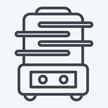 Icon Food Dehydrator. suitable for Kitchen Appliances symbol. line style. simple design editable. design template vector. simple illustration vector