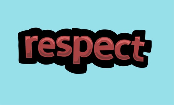 RESPECT background writing vector design