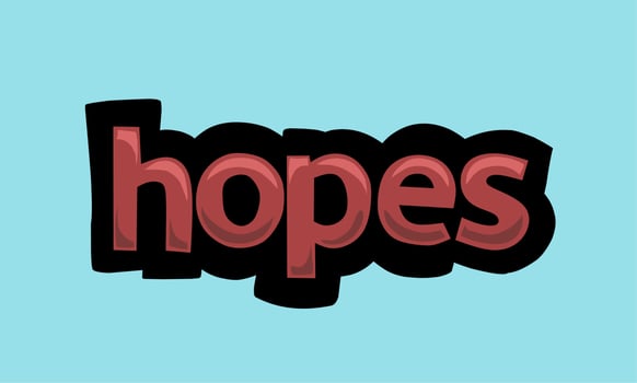 HOPES  background writing vector design