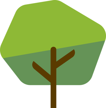 Simplicity tree flat design. png
