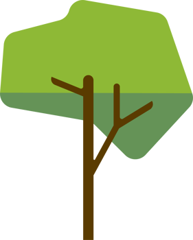 Simplicity tree flat design. png
