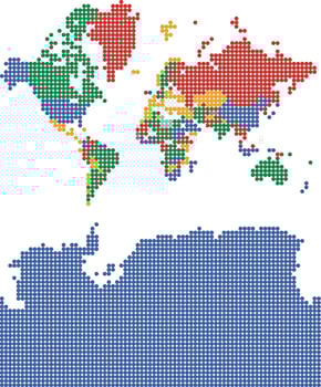 map of the world vector