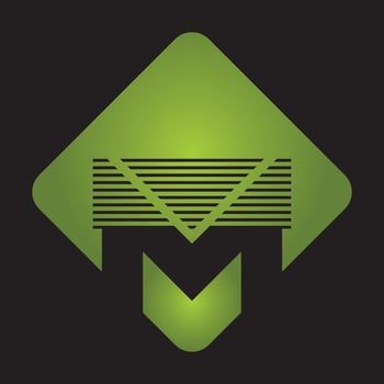 Abstract business design template logo icon with letter M vector
