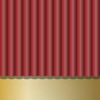 Golden Red theatre scene Background. Entertainment Hollywood Bollywood Template Design vector