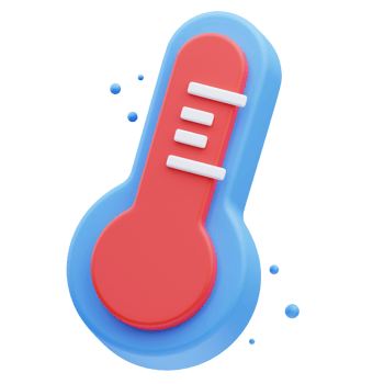 Medical set, thermometer Icon, 3d illustration png