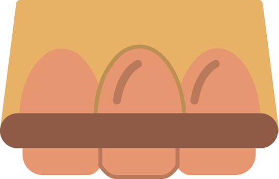 Eggs Flat Icon vector