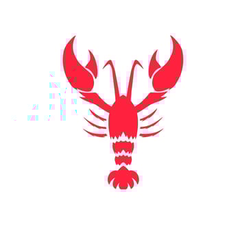 Illustration vector graphic design of template logo icon symbol lobster perfect for seafood