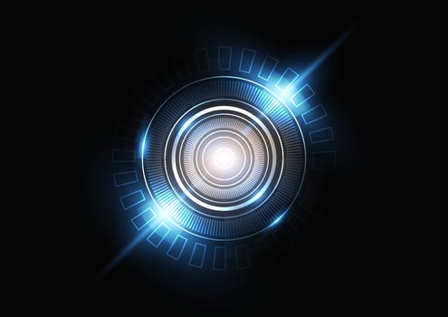 ring technology neon light futuristic  background vector