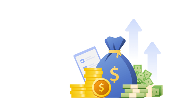 Financial management concept and investment, Banner template of payment with money. png